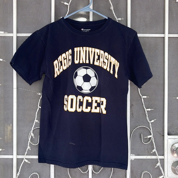 champion Regis soccer university black t shirt - Picture 1 of 5